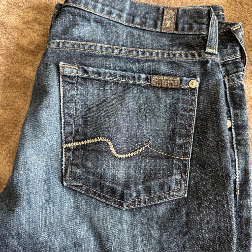 7 FOR ALL MANKIND | organic cotton bootcut denim jeans size 29